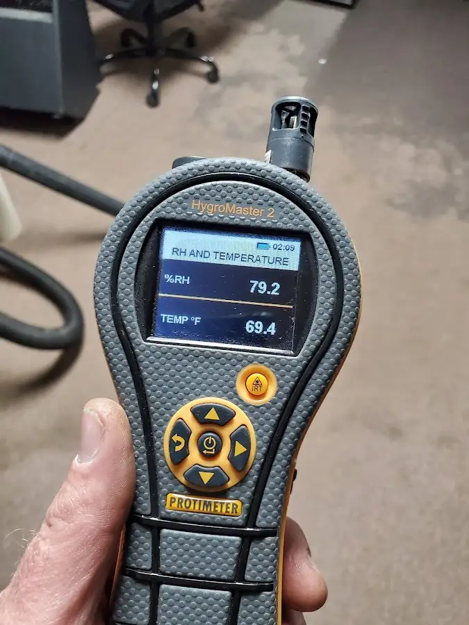 Moisture meter humidity assessment for Mold Remediation & Removal in Oak Forest
