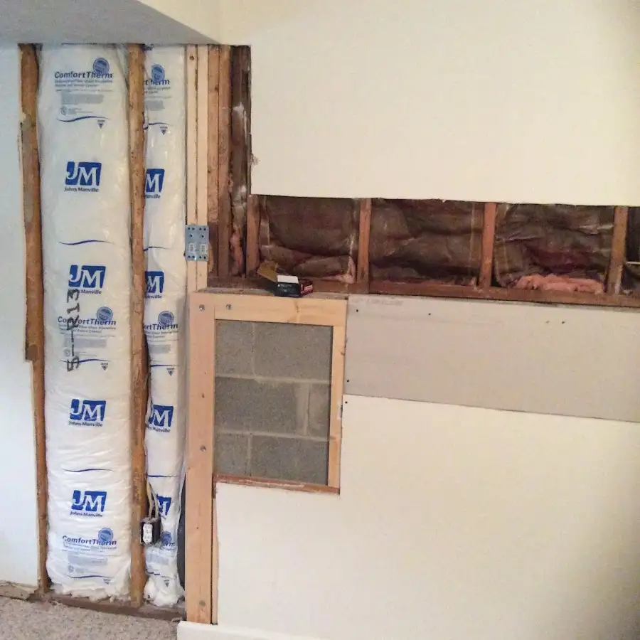 Wall insulation replacement during Contents Cleaning & Restoration in Oak Forest
